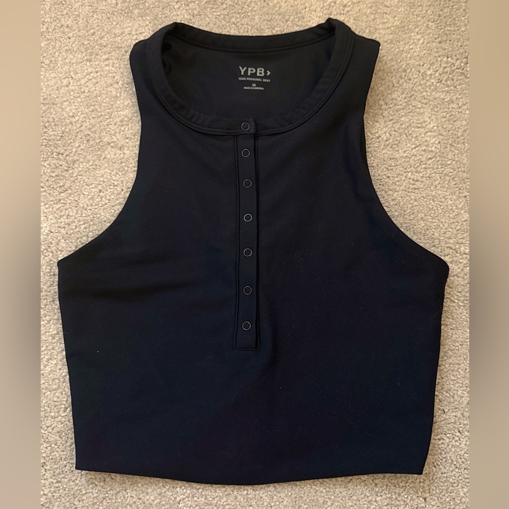 Black YPB workout top